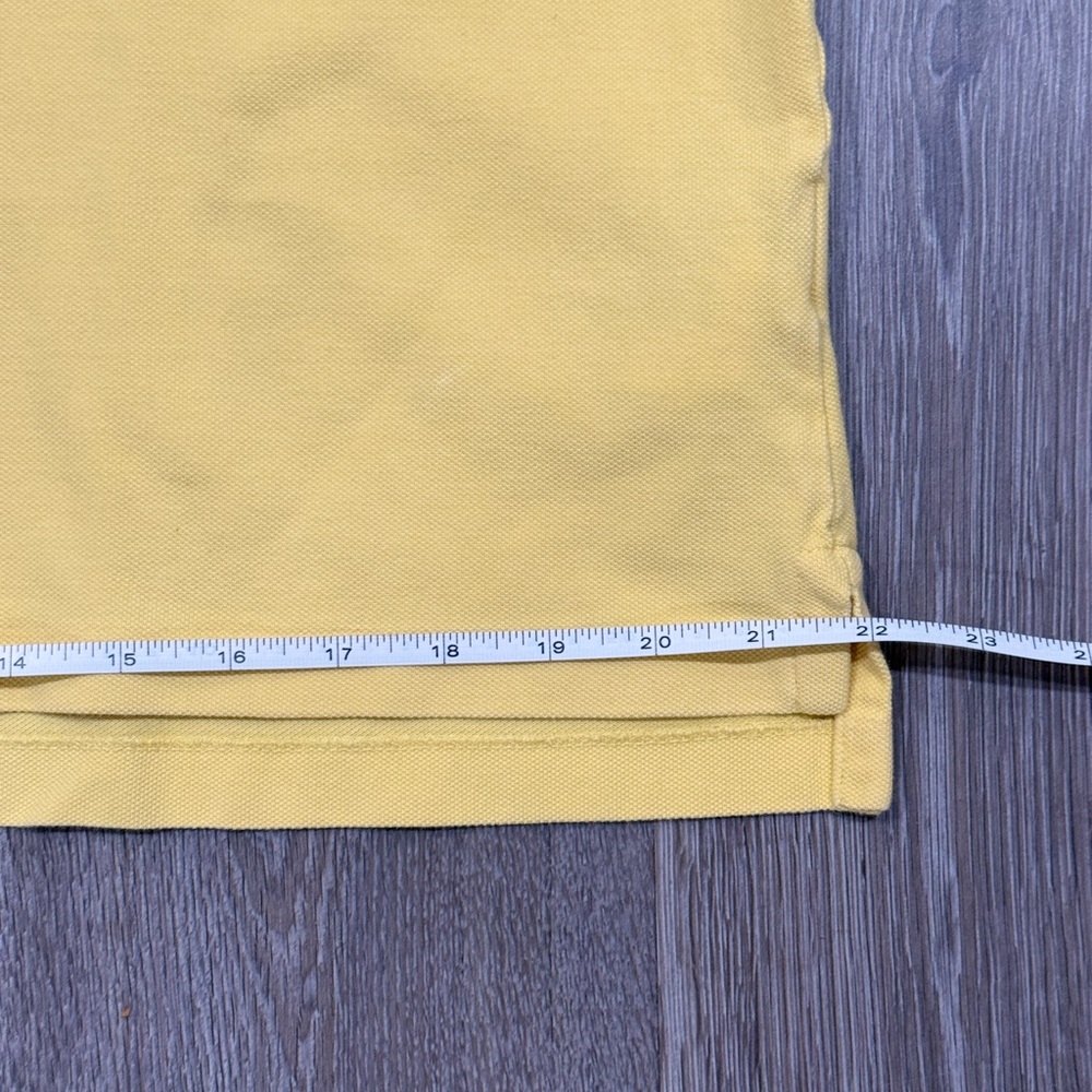 Ralph Lauren Men's Light Yellow Polo Short Sleeve Shirt Size L - Picture 5 of 8